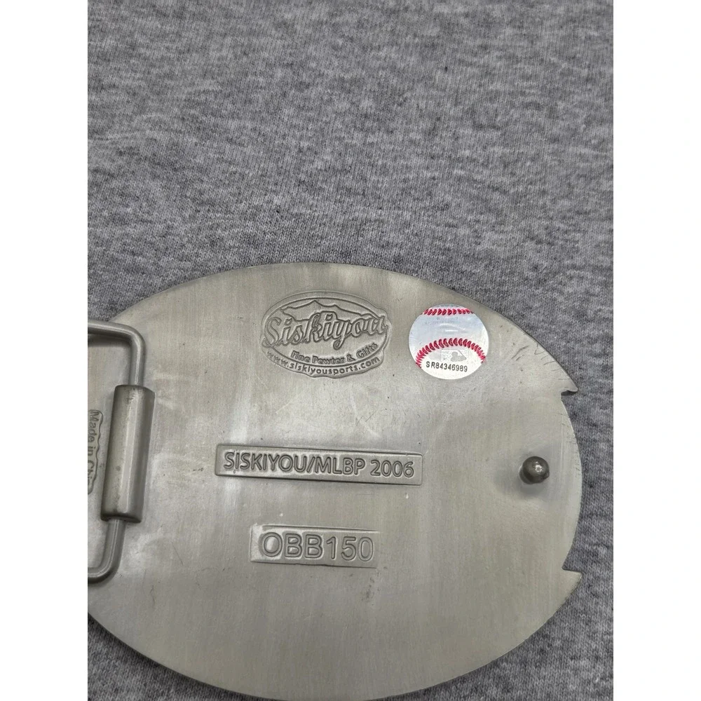 New York Yankees Siskiyou Large Silver MLB Belt Buckle